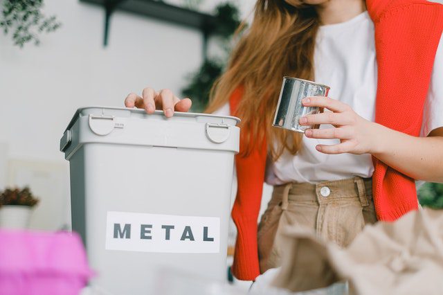 office recycling bin